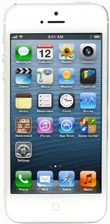 Смартфон Apple iPhone 5 32Gb White & Silver - Обь